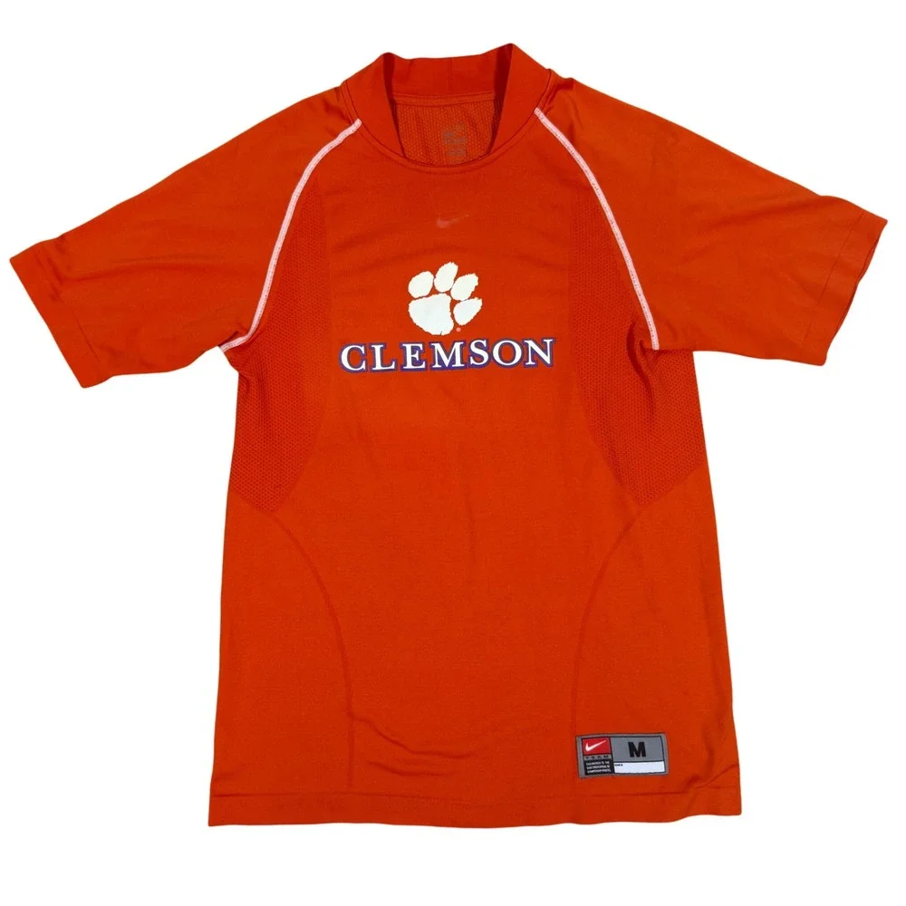 Nike Team Clemson Tigers Performance Shirt Men's Medium Orange NCAA Training‎